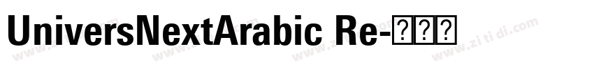 UniversNextArabic Re字体转换